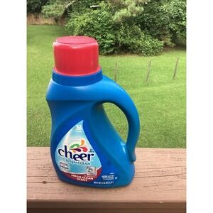 Cheer 32 Loads   Liquid Laundry Detergent 50FL NOS Bright Clean 2X Ultra  HTF